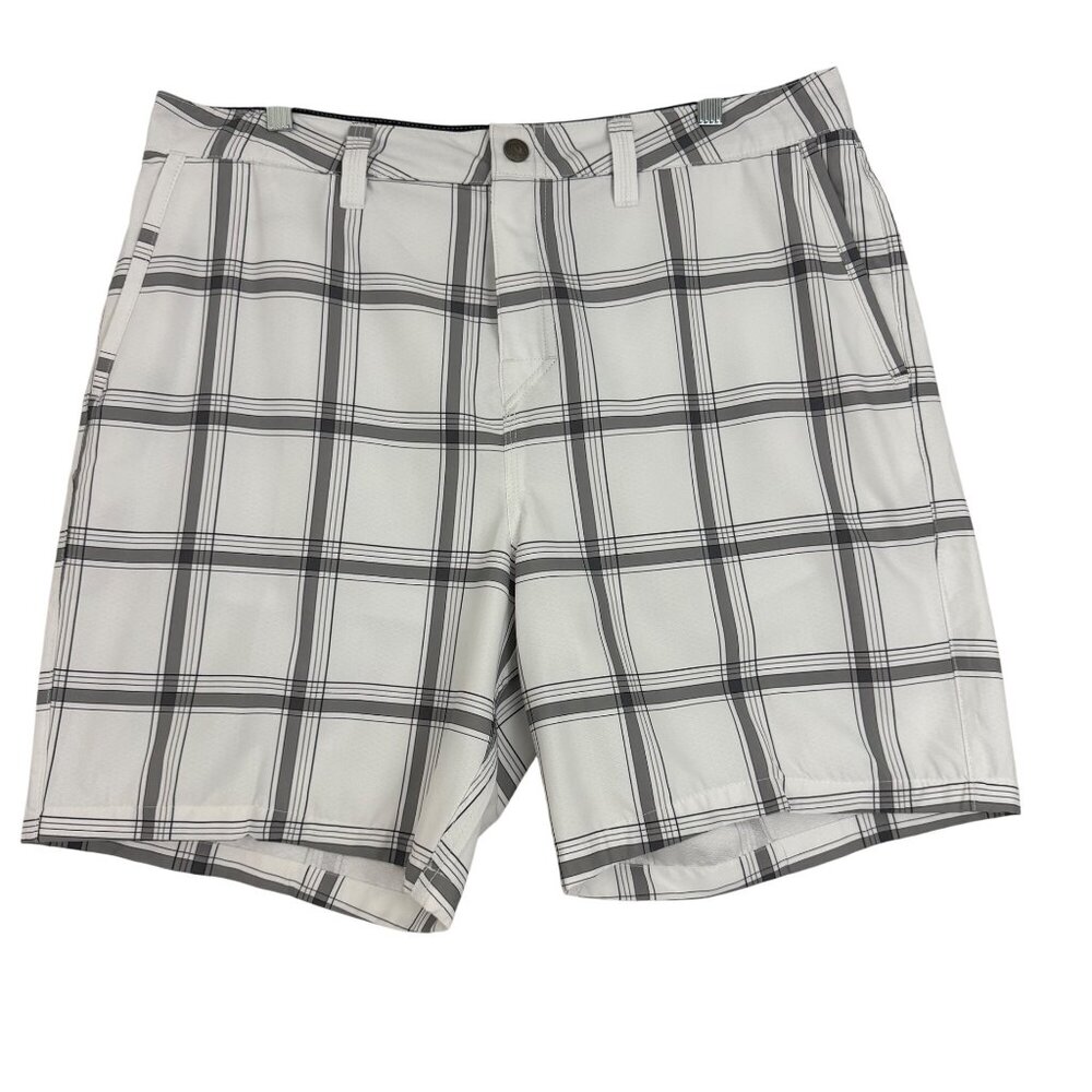 Quicksilver Shorts Men's‎ 36 Amphibian Hybrid Board Shorts Lined Pockets Plaid